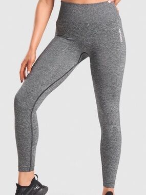 Gymshark Adapt Marl seamless active lashings in black